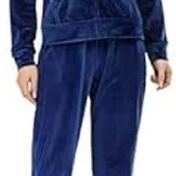 Women’s Winter Zipper Sweat Suit | Warm Fleece Track Suit Set | Full Sleeve Jacket & Jogger Pant | Stylish Sportswear for Women (NAVY BLUE)-picture-26