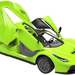 Jack Royal 1:14 Scale Big Size Pull Back Super Car Toy Inertia Sports Racing Cars with Opening Doors (la Frari) (Neon Green)-image-17