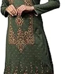 aurelia Women's Floral Printed Straight Kurta Set with Palazzos image 1