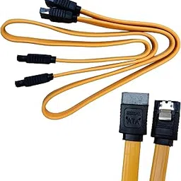 AS SATA Cable for HDD/SSD/DVD RW with Locking Latch - Yellow - Pack of 2 (40 cm)-image-90