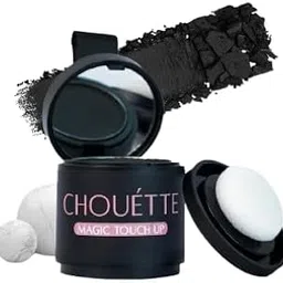 CHOUÉTTE Cover-Up Hair Powder - Black | Covers Grey Roots & Bald Spots Instantly | Highly Pigmented, Fuller & Denser Look | Long-Lasting | Matte Finish | Fine Powder | Flawless Application | 10gm-picture-53