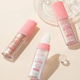 Highlighter Powder Stick for Face & Body | Shimmer Glow with Built-in Sponge Applicator | Polvo De Hadas Fairy Bomb | Non-Sticky Easy to Use Patting Powder | 3 Shades – White Moonbeam, Fairy Pink, Golden Brown | Magic Colour Shine (01#WHITE MOONBEAM, 9g)-picture-15