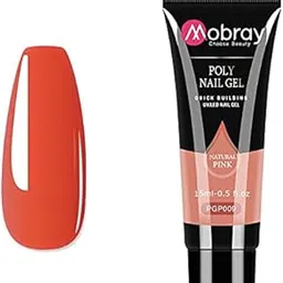 Mobray Natural Pink Poly Nail Gel Finger Extension Nail Art Design Acrylic Gel Varnish hybrid 15ML Poly Extension Nail Gel Polish (MOB-15ml-PGP09)-picture-16