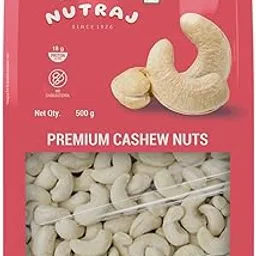 Nutraj Premium Cashew (W240) 500g Pouch | Kaju | Dry Fruits & Nuts-picture-18
