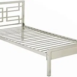 S. K. MODERN ART Pure Stainless Steel Bed Frame Without Mattress (3 X 6 Feet, Steel Design 4)-picture-29