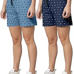 runk Women's Regular Shorts | Ultra-Soft Fabric | Elastic Waistband for Comfort | Trendy Design for Casual Nightwear| Pack of 1-picture-10