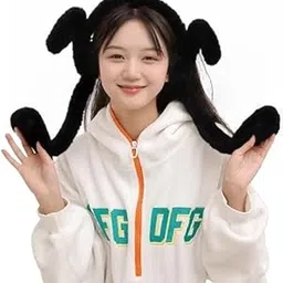 tomorrow fashion Earmuffs Cute Plush Animal Ear Warmers for Women & Girls | Fluffy Furry Ear Muffs for Winter | Fluffy Furry Ear Muffs | Adorable Bunny Fluffy Ear Warmers (Pink)-picture-58