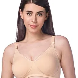 kyando Diva Stretch Cotton Side Shaper Bra for Women Regular/Everyday Wear - Stretchable Super Support Bras for Heavy Bust | Non Padded & Wire Free (Color - Pink, Skin, Blue, Black, Navy, Grey White)-picture-13
