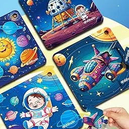 FIRSTCRY INTELLISKILLS Premium Jigsaw Puzzle for Kids |36 Pcs Puzzle Set | Fun Learning &Educational Toy for Enhancing Concentration | 3+ Years |Best Birthday Gift |BIS Certified (Space) image 1