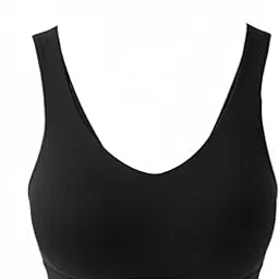 catie Women's Seamless Sports Bra | High Impact Padded Workout Tank Top | Yoga Activewear for Gym, Running, Fitness | Removable Pads Bra (in, Alpha, 3XL, B, 44, Regular, Standard, Black)-picture-38