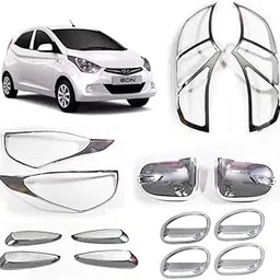 Combo Kit Chrome Accessories Compatible with Eon (2011-2018) Set of 14Pcs-picture-58