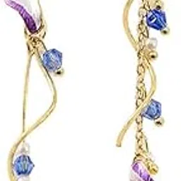 estailo Ethereal Wings Earrings – Stylish Gold-Plated Butterfly Dangle Earrings for Women | Stylish & Trendy Earrings for Girl-picture-44