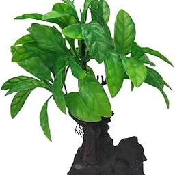 SANSEFERO Premier Plants Plastic Plants for Aquarium Fish Tank Fish Tank/Home/Garden/Office Decoration Tree Decorative Ornament (Rock Tree)-picture-61