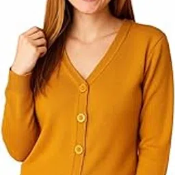 urban trees Women's V Neck Cardigan's | Stylish Plain Full Sleeve Winter Wear Cardigan | Women Short Cardigan's-picture-15