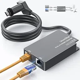 Dual Ethernet Adapter for Starlink Gen 2– 1Gbps Wired LAN Splitter with 2X RJ45 Ports, High-Speed Network Access, 1m Cable, Plug-and-Play for Routers, PCs, Consoles-image-42