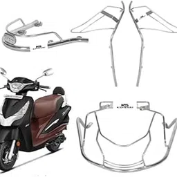 KSHEERI destini 125 Body Kit Chrome Crash Guard Suitable For Hero destini 125 Scooter (Full Body Kit Set)-picture-12