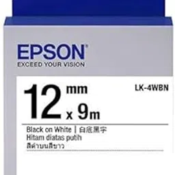 EPSON_12mm Black on White Tape_LK-4WBN (Pack of 5)-picture-14