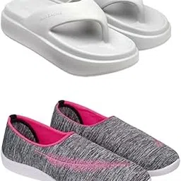 zenwear Extra Soft Classic Casual wear with Flexibility Technology Wedges Combo for Women's/Girl's(6108-1543)()-picture-16