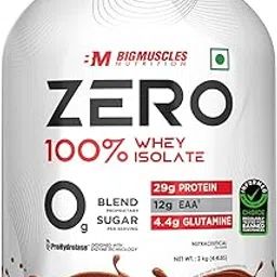 Bigmuscles Nutrition Zero 100% Whey Isolate (2kg, Rich Chocolate)-picture-15