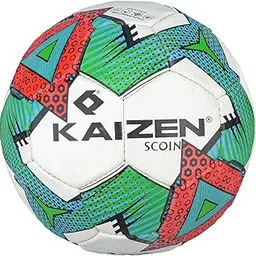 KAIZEN Scion Rubberized Football | Hand-Sewn 3 Ply Poly-Viscose Match Ball | Durable Football for Training & Matches | Suitable for All Ground Types-picture-13