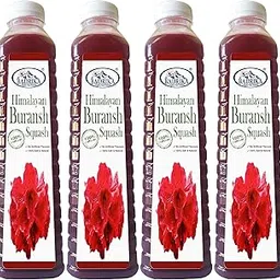Badrika Pure Natural Himalayan Buransh/Rhododendron Flower Squash Pack Of 4 (750 ML Each)-picture-37