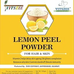 VITSZEE Activated Charcoal Powder 100gm Multipurpose use (Lemon Peel, 100 gm)-picture-14