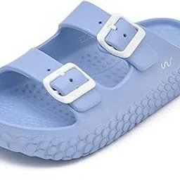 doubleu Women New Slipper Buckle, Trending, Comfortable, Washable, Indoor, Outdoor, Washable - Sakura Strap-picture-29