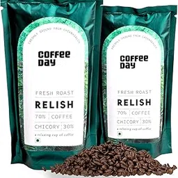 Cafe Coffee Day Relish 200 Gm Each (Pack Of 2) | Filter Coffee Powder | 70% Coffee & 30% Chicory, Medium To Dark Roast | South Indian Filter Coffee Powder, Packet-image-21