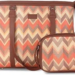 zouk Women's Vegan Handcrafted - Office Bag and Shoulder Tote Bag Combo | Office| College| Women-picture-35
