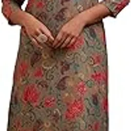 soch Womens Tissue Floral Print Kurta Set With Stone Work-picture-16