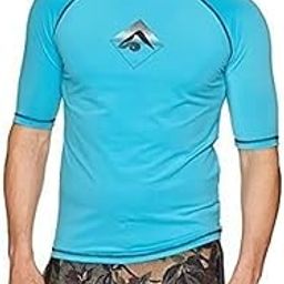 kanu surf Men's Paradise UPF 50+ Sun Protective Rashguard Swim Shirt-picture-45