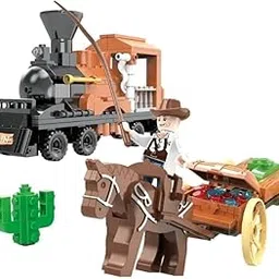 Burrjal Arrab Hotel Building Block Toys Set,World's Great Monument,Models for School&College Projects,Excellent Gift for Teens&Adults (1368 Pcs,6+ Yrs),Multicolor (Cowboy City)-picture-16