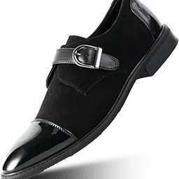 monkstory Tuxedo Monkstrap Slip-Ons – Black-picture-43