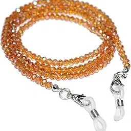 manbhar gems MANBHAR GROUP - Face Mask Lanyards for Children Women Men Adults Adjustable Breakaway Safety Mask Beaded Eyeglass Chain Sunglass Holder Glasses Strap Lanyards.74 CM (Color: Champagne Gold)-picture-10