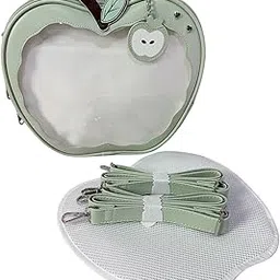 jazzy pearls Cute Apple Shaped Bag Backpack School Bag for Shopping Dating Outdoor Sports green|Clothing, Shoes & Accessories | Womens Handbags & Bags-picture-13