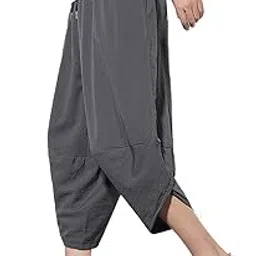 Men's Sarouel Pants, Wide Pants, Men's, Summer Clothing, Large Size, Loose, Stylish, Ankle Length, Cool to Touch, Thin, Suitable for Spring, Summer, Autumn-image-3