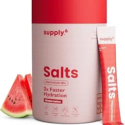 SUPPLY6 Salts | Electrolyte Mix | Zero Added Sugar | Sodium, Potassium, Magnesium, Zinc & Fiber | Keto Friendly, Vegan Friendly, No Preservatives (18 Servings, Watermelon),Powder-picture-26