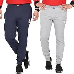 Track Pants for Men's | Cotton Track Pants | Two Side Pockets with Full Elastic Sport Wear Running Gym Jogger Track Pant (Combo Pack of 2)-picture-43