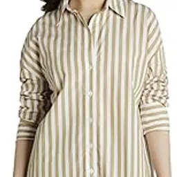 dl woman Full Sleeves Spread Collar Oversized Shirt-picture-10