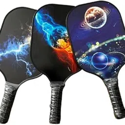 Cosmic Galaxy Space Design Assorted Pickleball Paddle Set, Multi-Color Pack of 1-picture-21