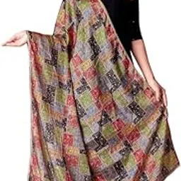 Women Chiffon Dupatta Printed Design | Soft Lightweight Scarf | Ethnic Wear for Wedding and Festival | Fashionable Stole-image-1