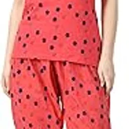 Cotton Allover Printed Night Suit Tshirt and Capri Set for Women (Pack of 1)-picture-34