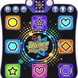 Dance Mat Toys for 3-12 Year Old Girls - Light Up 8 Buttons Dance Mat for Kid Age 4-8 Bluetooth Dance Pad - Kids Toy 8-12 Year Olds, Birthday for 3 4 5 6 7 8 9 10+ Year Old Boys Kids-picture-56