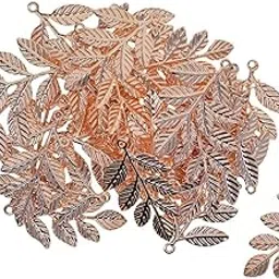 30Pcs/lot Large Filigree Leaf Branches Jewelry Making Findings Rose Gold | 30 Pieces Leaf Branches-picture-42
