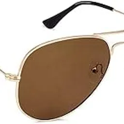 dervin UV Protected Unisex Adult Aviator Sunglasses (Medium, Glass Lens)-picture-18