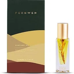 Fernweh Summer Sage Perfume Oil Roll On | Modern Attar | Fresh, Earthy Musky Notes | Strong and Long Lasting | Lemon, Jasmine, Vetiver, Patchouli, Musk Fragrance | Non-Alcoholic | 5ml Travel Friendly-picture-28