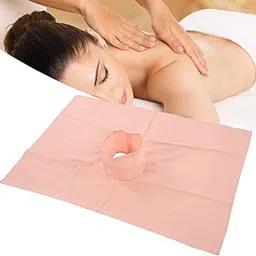 ANGGREK Beauty Salon Massage Bed Sheet, Massage Table Cover Cotton Massage Table Cover with Face Hole (70 x 100cm) (Type 4)-picture-12