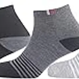 sjeware 5 Pairs Stripped Ultra soft Ankle Socks for Men & Women, Multicolor, Pack of 5, Free Size,101-picture-21