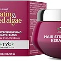 tyc - trust your choice TYC-Trust Your Choice Hair Strengthening Keratin Mask for Dry Damaged Frizzy Hair Repair with Red Algae and Plant Keratin Provides Deep Conditioning Quantity - 200 ML (Pack of 1)-picture-13