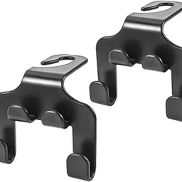 ECHSRT Car Seat Headrest Hook Set, 4-in-1 Universal Backseat Holder for Phone, Coat, Umbrella, Grocery Bag, Hand Bag - Pack of 2-picture-11